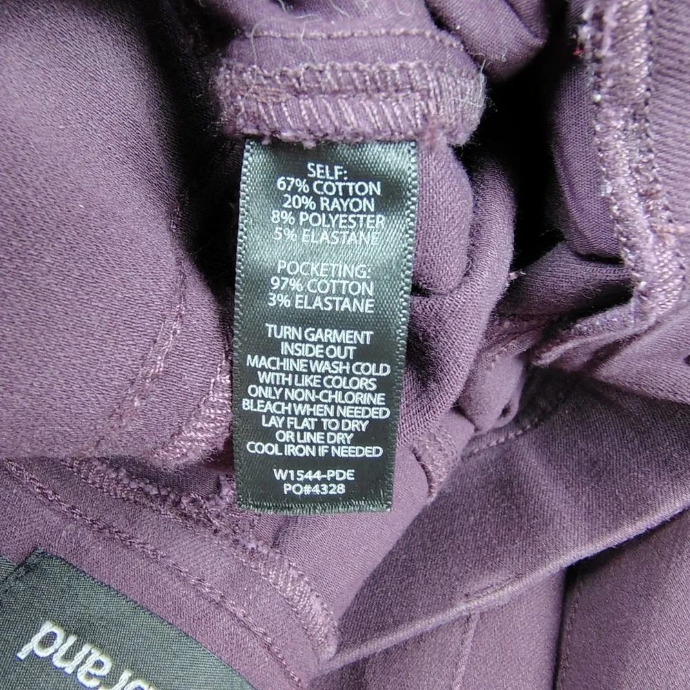 Betabrand Stretch Yoga Denim Jeans Small Plum Flare Leg Career Casual 31 Inseam